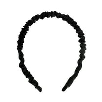 Unique Bargains 1 Pc Fashion Wrinkle Headbands for Women Black