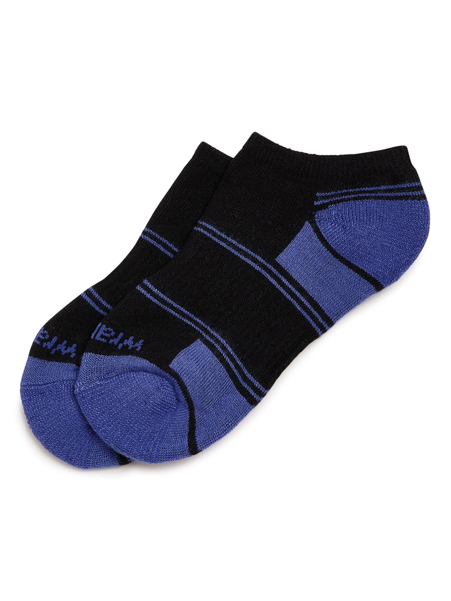 Wrangler Boys' Essentials Cool Comfort Low-Cut Boys Socks, Assorted Cushioned Kids Socks, Large, 6-Pack