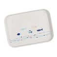 thumbnail image 4 of Bandejas de servicio de hotel de 1 pieza Vajilla de plástico de melamina rectangular Blanco S S Zulema Bandeja de servicio del hotel para acampar, 4 of 7