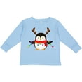 thumbnail image 3 of Inktastic Penguin Xmas Boys or Girls Long Sleeve Toddler T-Shirt, 3 of 5
