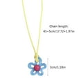 thumbnail image 5 of SIEYIO Minimalist Flower Charm Necklace Delicate Statement Jewelry for Valentine Day, 5 of 20