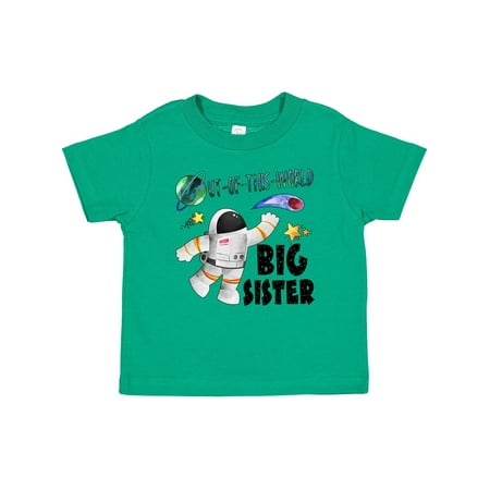 

Inktastic Out of This World Big Sister Astronaut in Space Gift Baby Girl T-Shirt