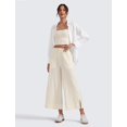 thumbnail image 3 of Pantalones CRZ YOGA, ligeros y anchos, recortados para mujer, 3 of 4
