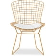 thumbnail image 6 of Elle Decor Holly Wire Dining Side Chair in French Gold (Set of 2), 6 of 8