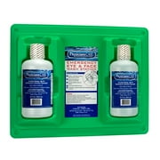 PhysiciansCare Eyewash Station, Double 32oz Screw Cap Bottle