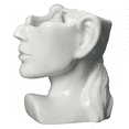 thumbnail image 2 of Portrait Statue Vase Planter Nordic Flower Pot Ceramic Indoor Desktop Plant Decoration with Drainage Hole,D, 2 of 8