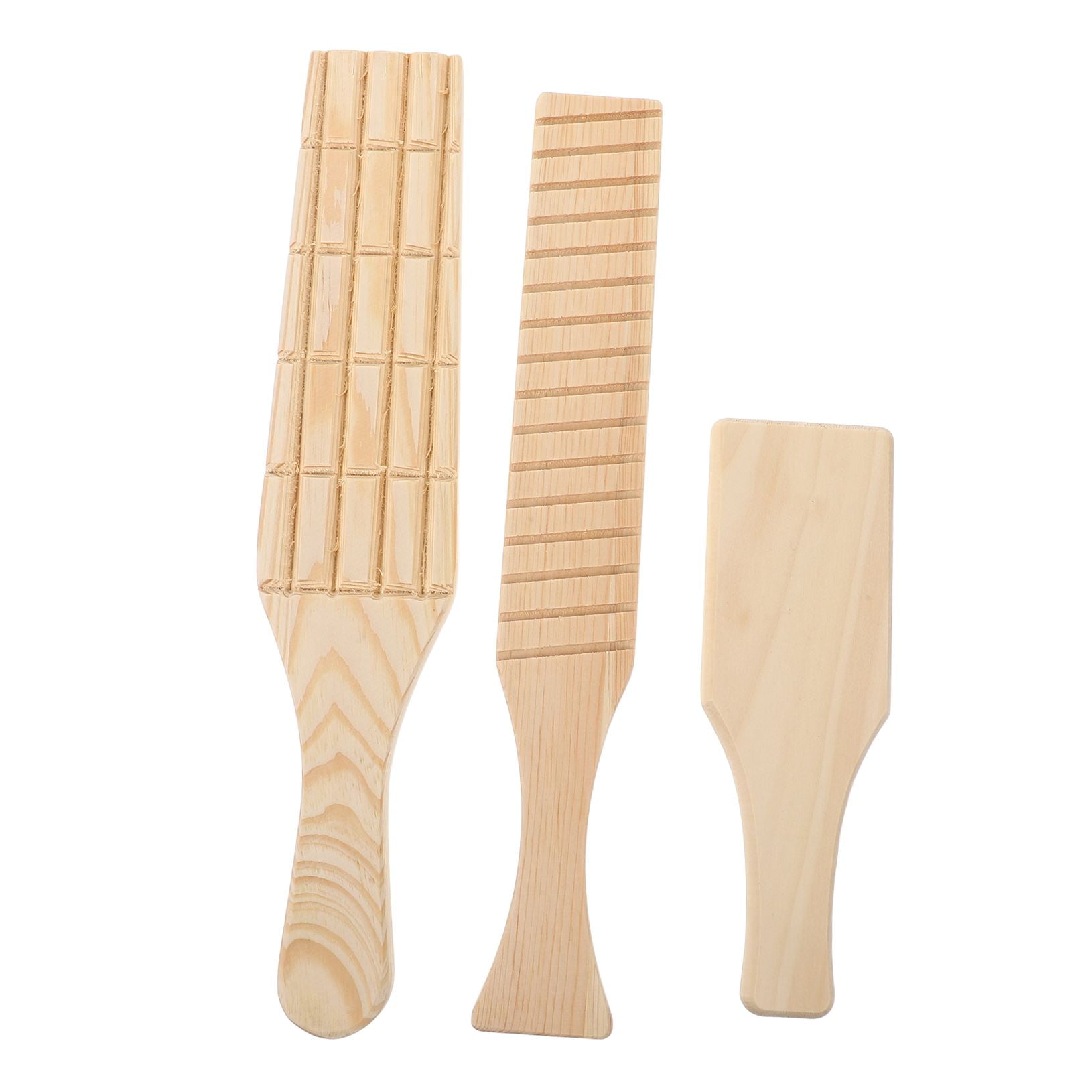 LOLIPPYY 3Pcs Clay Modeling Board Wood Paddle Portable Lightweight for Ceramic Sculpture
