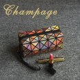 thumbnail image 1 of Bolsa de maquillaje plegable geométrica para mujer, neceser de piel sintética con láser, estuche de maquillaje informal, neceser de aseo LIUWENJING unisex, 1 of 2