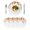 White, variant on Orange Botanical Round 15 Inch Placemats Set of 2, Farmhouse Leaf Fall Thanksgiving HeatResistant Non Slip Place Mats for Dining Table, Wipeable Braided Kitchen Table Mats for Housewarming