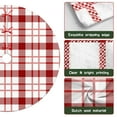 thumbnail image 6 of 36 Inch Christmas Tree Skirt – Velvet Plush Tree Mat, Soft Thickened Polyester with Red Ties, Single-Sided Printing, Available in 30in/36in/48in, Perfect for Holiday Xmas Tree Decoration, 6 of 7