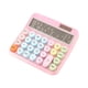 thumbnail image 3 of Calculadora de escritorio Papelería escolar Calculadora estética Calculadora de oficina de ahorro de energía Calculadora mecánica para preescolar Rosa, 3 of 8
