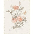 thumbnail image 2 of Gango Home Decor Shabby-Chic Watery Blooms II & III Gray Cream; Two 11x14in Art Prints in Brown Frames, 2 of 5