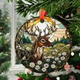 thumbnail image 2 of Customized Boho Deer and Daisy Ornament Window Hanging Sun Catcher Halloween Haning Decoration Christmas Birthday Gifts for Lover, Friends, 2025, Seasonal Holiday Decor, Holiday, 2 of 5