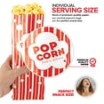 thumbnail image 2 of Bolsas para palomitas Stock Your Home, papel de 2 onzas (100 unidades), rojo y blanco, 2 of 6