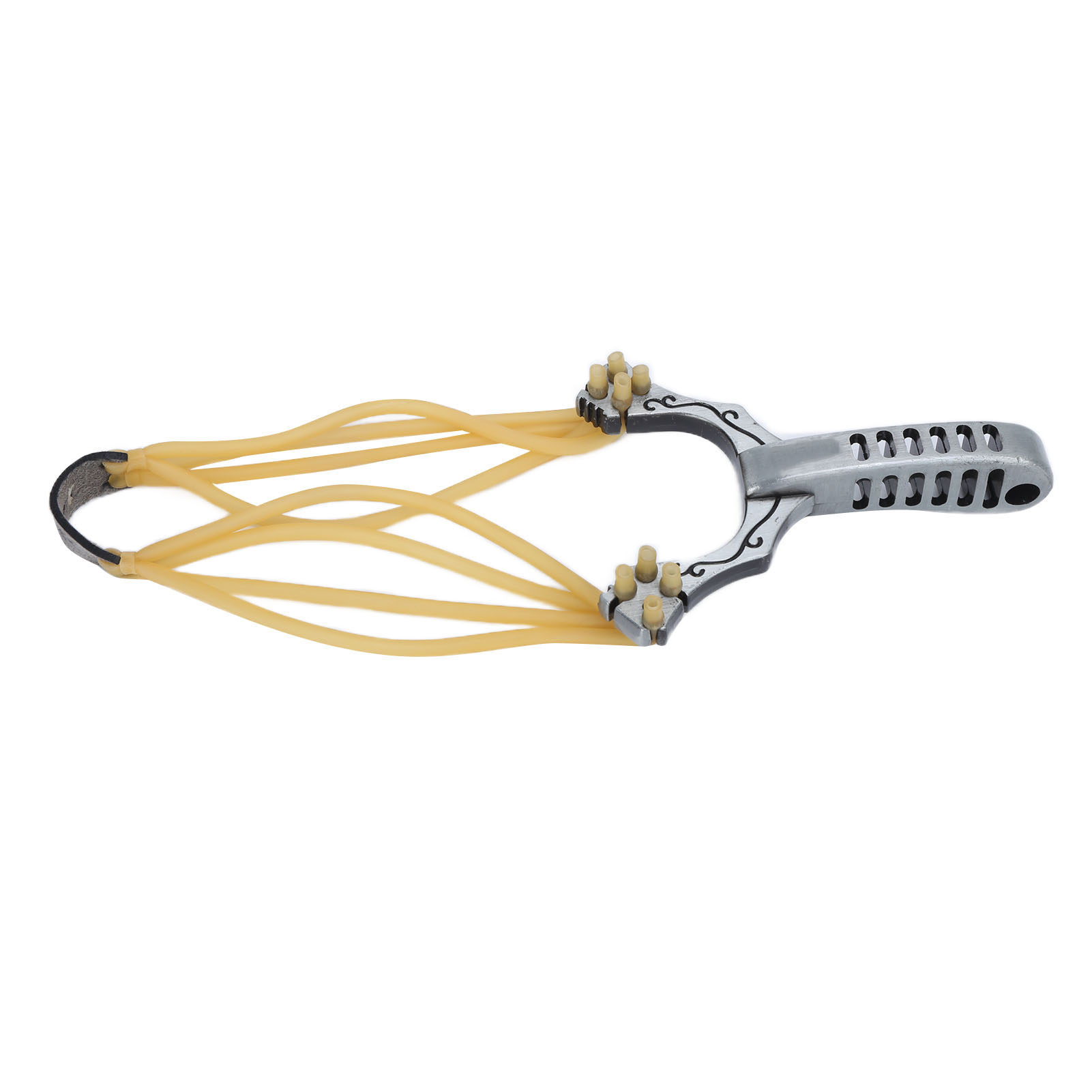 Fdit Slingshot Wrist Rocket Catapult Slingshot Alloy Powerful 4 Rubber