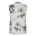 thumbnail image 4 of Njoeus Men's Athletic Shirts & Tees Workout Tops Men's Floral Tank Top Sleeveless Tees All Over Print Casual Sport T-Shirts for Hawaiian Beach Vacation M-4Xl Mens White Tee Shirts, 4 of 5