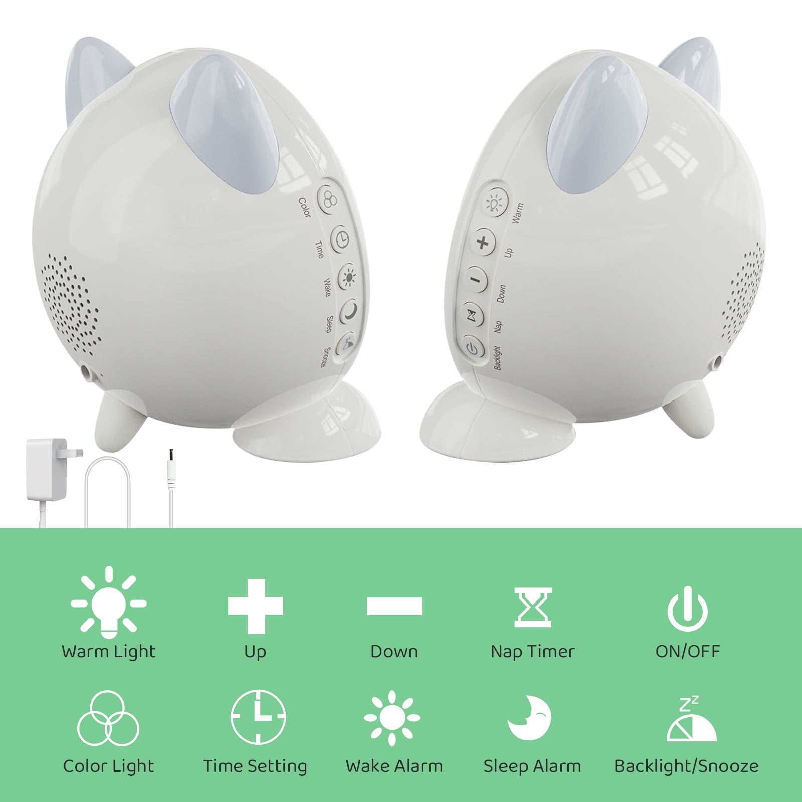 OK to Wake Kids Alarm Clock, Toddler Sleep Training Clock with Night Light & Nap Timer,Gift for Boys Girls