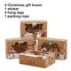 thumbnail image 2 of Inteprter Caja de regalo de Navidad portátil de papel Kraft, 4 Uds., caja de regalo para fiestas, caja de embalaje de dulces, cajas de galletas, Kits de decoración para fiestas, 2 of 6