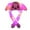 Pink, variant on Fashion Cute Men And Women Plush Light Rabbit-Shape Ear Hat Wrap Warm Hat Cap