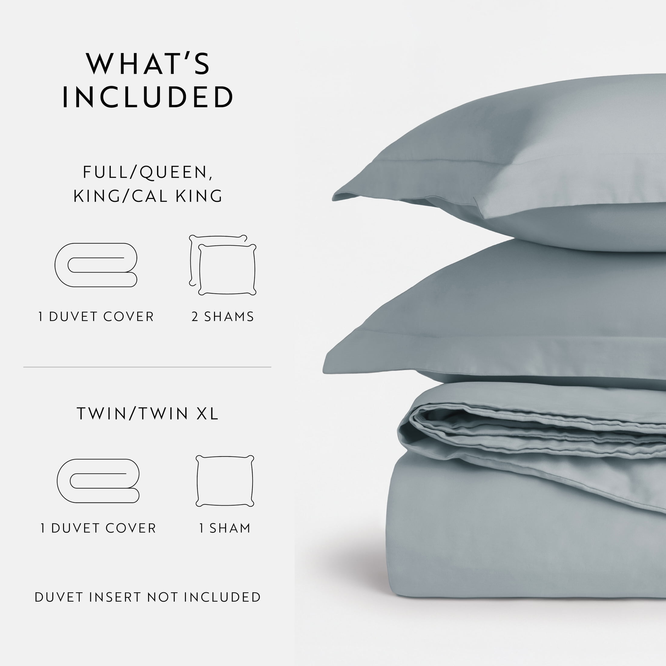 Sateen Long-Staple Vintage-Washed Duvet Cover Set by Comfort Canopy