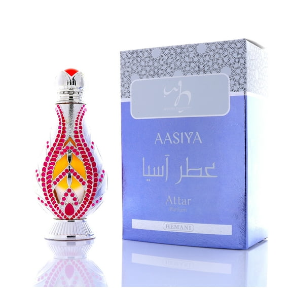 WB by HEMANI Aasiya Attar Parfum 20mL (0.7 fl oz) - 100% Halal Essential Oil Based Perfume