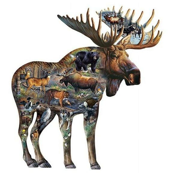 SignMission P-1212 Moose 12 in. Moose Nature Lover Novelty Sign