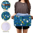 thumbnail image 3 of Yayeee Canvas Storage Basket with Handles for Shelves Fabric Bins Closet Organizer, Blue Abstract, 3 of 8
