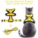 thumbnail image 2 of Arnés para gatos Correa para cachorros Arnés para gatitos ajustable Azul claro Chaleco reflectante para gatos Chaleco transpirable para gatos europeos, Maine Coon, Persa, Cierre con correa (XS Naranj JAMW Sencillez, 2 of 5