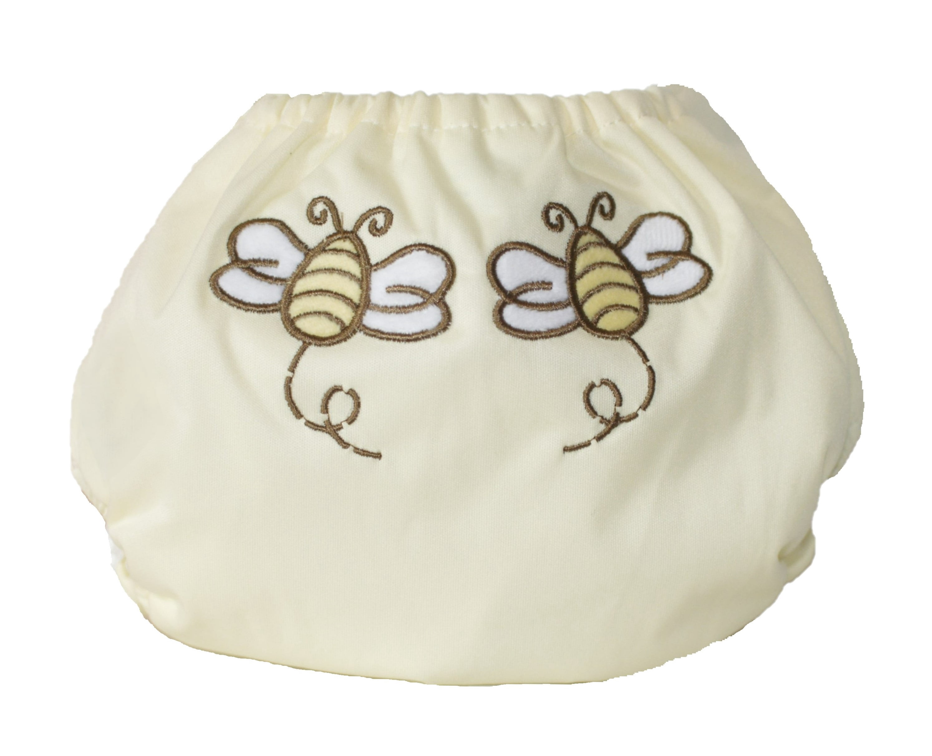Kashmir Baby One Size Pocket Cloth Diapers 2 Pack. (Little Bee (Velcro))
