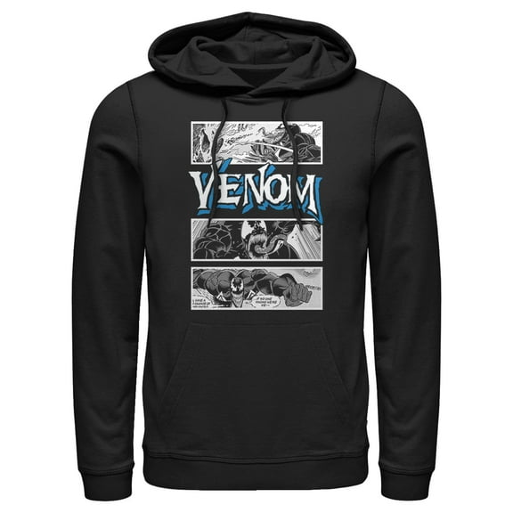 Men's Marvel Venom Comic Panels  Pull Over Hoodie