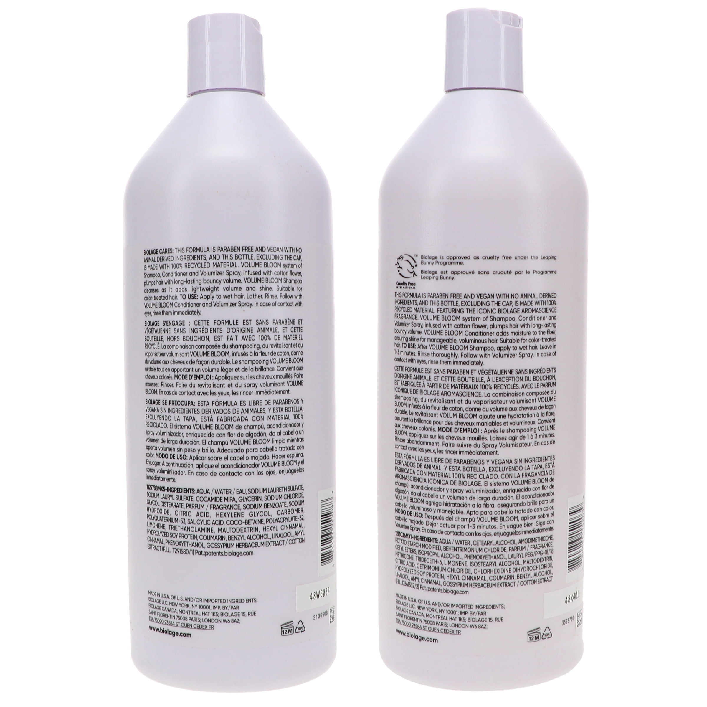 Biolage Volumebloom Shampoo 33.8 oz & Conditioner 33.8 oz Combo Pack