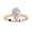 Rose Gold, variant on 4 Prong Solitaire Engagement Ring for Women, 1.20 Carat (ctw) Oval Cut Lab Grown Diamond Ring In 14K Rose Gold Over Sterling Silver F-G-H, SI Quality Gifts For Her Ring Size-4