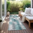 thumbnail image 6 of Addison Rugs Chantille Indoor/Outdoor Transitional Modern Teal Washable Runner Rug, 2'3" x 7'6", 6 of 6