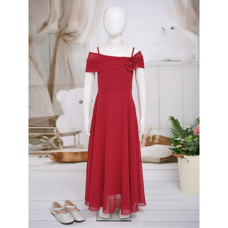 bridesmaid dresses hot pink and black Burgundy Girl Dress,Girl Dress,Burgundy Dress, Burgundy Dress, Flower –  STYLO main image 1