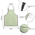 thumbnail image 3 of Colorful Grid Checkered Pattern Kids Aprons for Girls and Boys,Adjustable Neck Strap Toddler Aprons for Kids Cooking Baking, 3 of 6