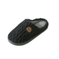 thumbnail image 2 of YOUYEDIAN Cute Bear Slippers for Women Men Fuzzy Plush Winter Warm Orthopedic House Slippers Cartoon Indoor Shoes Dark Gray US-7（EU-38）, 2 of 5