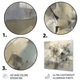 thumbnail image 3 of Designart "Subdued Geometric Blend Grey and Beige III" Minimalism Metal Wall Art Prints, 3 of 5