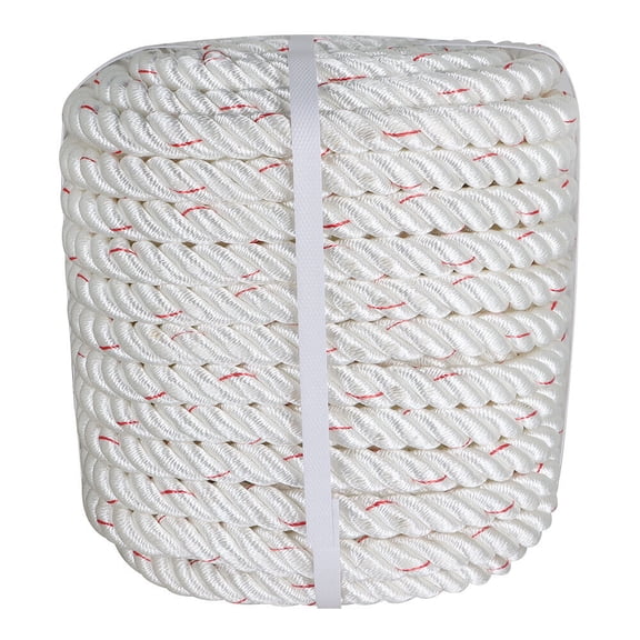 3/4 "x 100' Braided Heavy Duty Braid Polyester Arborist Rigging Rope Garden, High Strength, Low Stretch, Torque Free