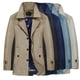 thumbnail image 3 of Cortavientos de otoño para hombre Gabardina larga informal para hombre Abrigo de color liso para hombre, 3 of 4