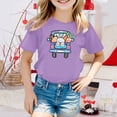 thumbnail image 2 of TZEWGL Tees For Child Cartoon Printed Round Neck Short Petal Sleeved Clothing For Infnants size 10-11T, 2 of 4