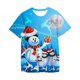 thumbnail image 1 of Niños Feliz Navidad serie Santa Claus camiseta roja dibujos animados bebé niños niñas niños Anime manga corta ropa camisetas, 1 of 4