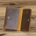 thumbnail image 2 of Estuche para tarjetas de cuero de vaca con capa para la cabeza para hombre, funda para licencia de conducir, funda para tarjetas de crédito, tarjetero, monedero, 2 of 6