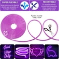 thumbnail image 3 of Tira led neon morada flexible unicolor 5 metros solo rollo impermeable DOSYU  DY-YL08, 3 of 8