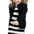 thumbnail image 2 of HWJAD Cotton Basic Long Sleeve Cardigan Sweater for 1-7Y Kids Girl Boy Uniform Button Knit Coat, 2 of 6