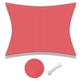 thumbnail image 1 of Yescom 1 pack 10'x13' 97% UV Block Patio Awning Rectangle Sun Shade Sail Canopy Red Outdoor Garden, 1 of 9