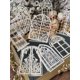 thumbnail image 1 of 10pcs White Window Hollow Material Paper, Creative Multi-purpose Decorative Paper For DIY Craft, Scrapbooking, Hand Account, 1 of 5