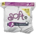thumbnail image 2 of No nonsense Women's Cushioned Quarter Top Socks 8 Pair Pack, White, One Size, 2 of 2