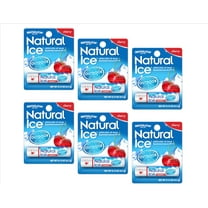Mentholatum Natural Ice Medicated Lip Protectant SPF 15 CHERRY balm (PACK OF 6)