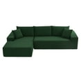 thumbnail image 2 of Modular Sectional Sofa Set, Modern L-Shape Fabric Couch, Free Combination Upholstered Sleeper Sofa, 2 of 7