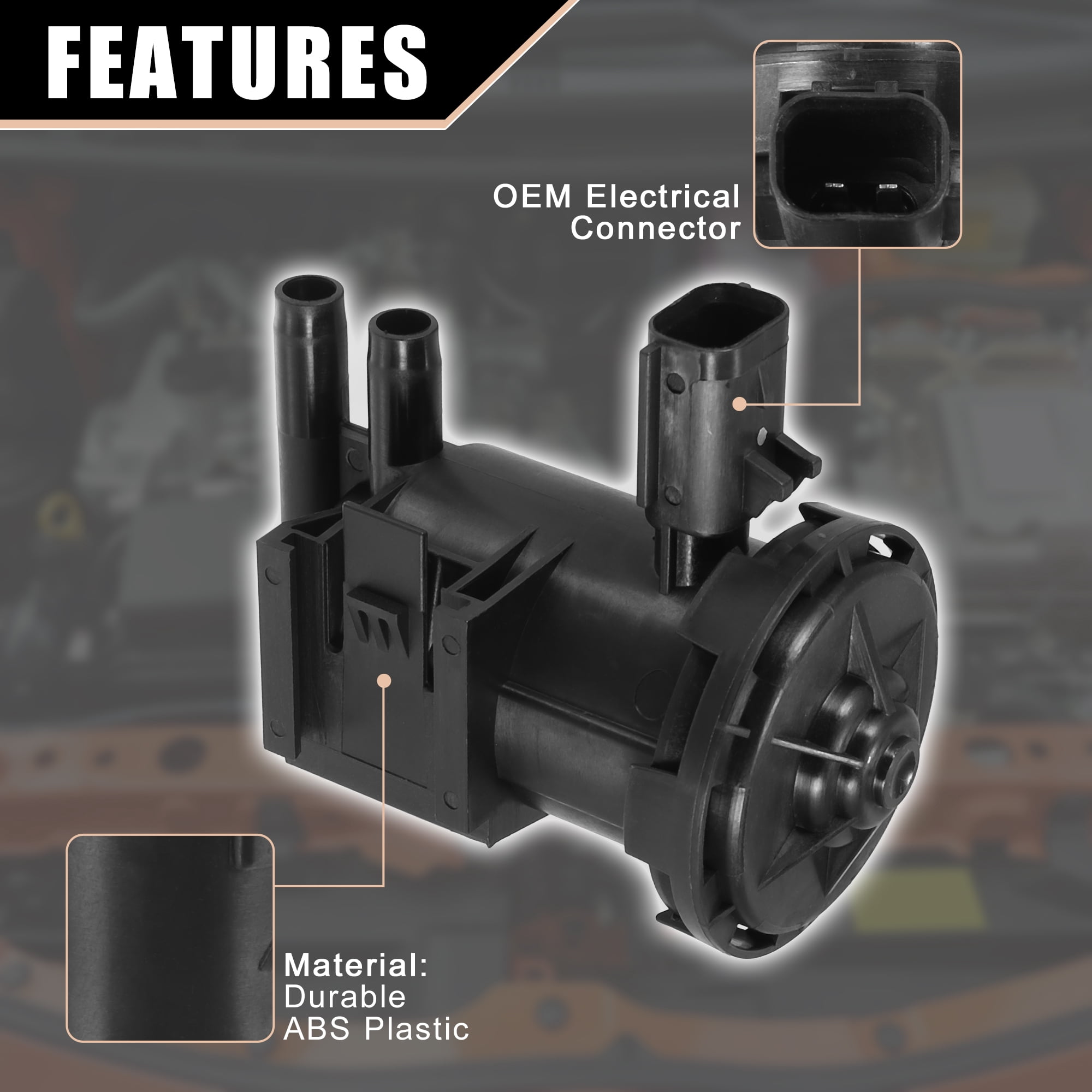 Unique Bargains Vapor Canister Solenoid Purge Intake Valve for Chrysler PT Cruiser for Dodge Town and Country Grand Caravan 04669569